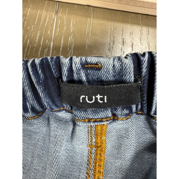 Ruti The Slouchy Jean Womens Size 6 Blue Vintage Wave Wash Barrel Elastic Boho - Picture 12 of 16